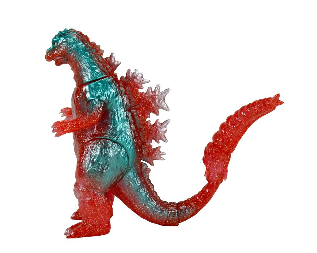 Ccp Middle Size Series Godzilla Retro Red Green Lame 120mm PVC Soft Vinyl Figure [12th Edition] (1964) Ver. Approx. Pre-painted