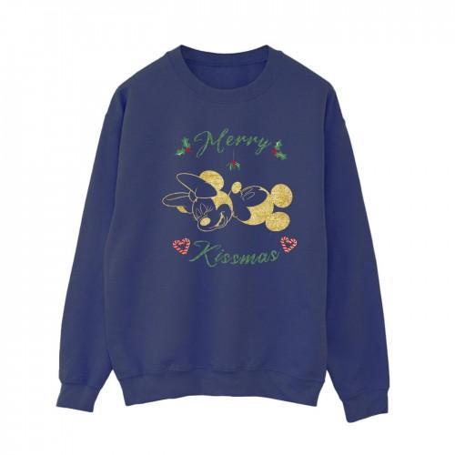 Disney Womens/Ladies Mickey Mouse Merry Kissmas Sweatshirt