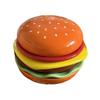 Creative Hamburger Shape Ceramic Appetizer Plates 6 Layer Stackable Design For Dips Dessert Oven Safe Kitchenwares