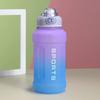 1.3L Large Capacity Sports Water Bottle Frosted Cup Outdoor Fitness Kettle Plastic Water Cup Students Portable Big TonTon Barrel