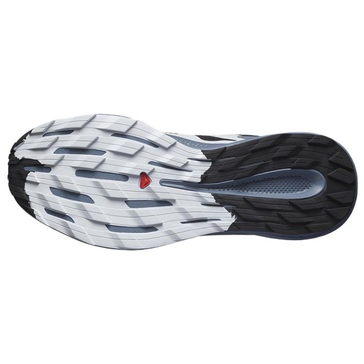 SALOMON Trail Running Shock Absorbing Breathable Fabric Non-Slip Durable Lightweight Low-Top Trail Running Shoes Men Sneakers Black Gray 472100