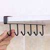 3/6Pcs Shelf Mug Hanger Storage Hooks Simple Installation Under-Cabinet Coffee Mug Holder Kitchen Utensils Organizer