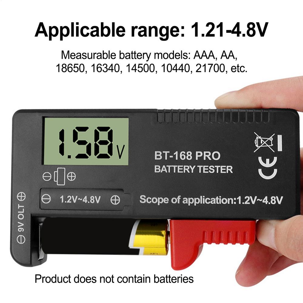 BT-168 PRO Battery Tester Checker 1.2V Auto Load Tester Digital Battery Checker Voltage Alternator Battery Analyzer