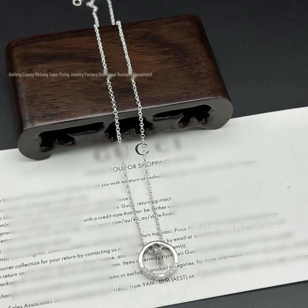 Винтажное ожерелье с двойным символом G, черепом и ключом: Унисекс Большой Размер, Смелая Любовь и Цепочка-свитер с Головой Тигра