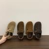 Fan Gui~ Sweet College Style Hollow Leather Small Casual Platform Muffin Height Increasing Straw Sandals Women