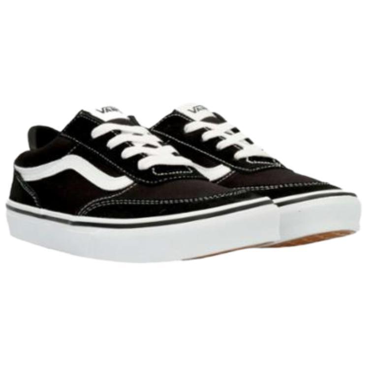 Vans Brooklyn LS Abrasion Resistant Low top Skateboard Shoes Men's Black VN000D7QBA2