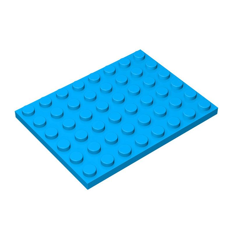 Нетоксичный Moc 10 шт. 3036 Пластина 6x8 Набор Строительных Блоков Высокотехнологичная Доска Дом Кирпичи Частицы DIY Идея Игрушки День Рождения Детей Подарки для Детей