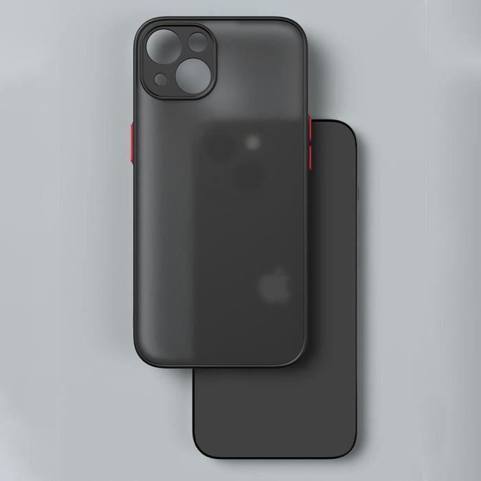 Coque pour iPhone 14 Plus - Protection Ultra Fine - Silicone Mat - Noir - Anti-choc - Semi-rigide