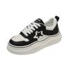 Wave Thick-soled White Shoes Women's  Spring New Niche Design All-match Casual Sports Star Sneakers