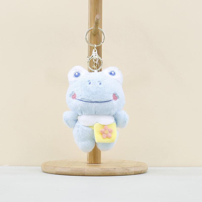 And Blue Sweet Green Frog Plush Pendant Keychain Perfect Backpack Accessory