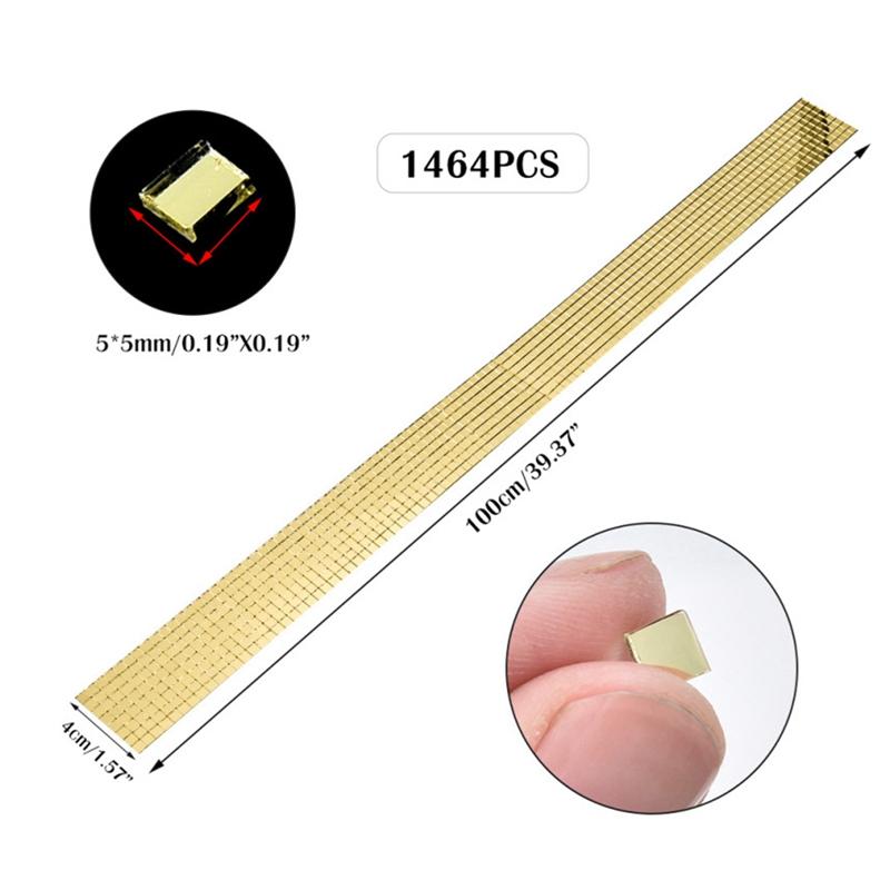 1 м/рулон самоклеящиеся мини-квадратные зеркальные мозаики, плитки, наклейки для ванной комнаты, вечеринки, ручная работа, изготовление украшений для дома