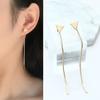 Women Geometric Triangle Stud Earrings Long Tassel Party Jewelry Gift
