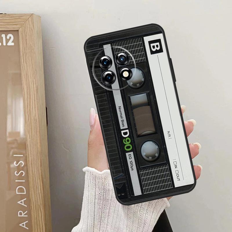 Cassette Mix Tape Case For OnePlus 12 11 9 10 Pro 9RT 10T 10R 12R OnePlus Nord 2 CE 3 Lite CE4 N10 N20 Cover
