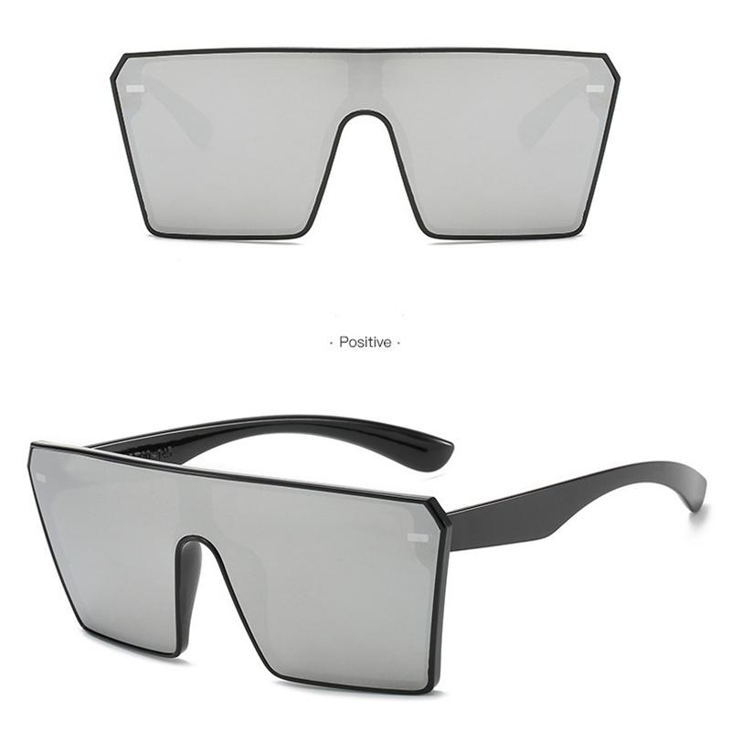 Модные большие квадратные солнцезащитные очки женские ретро-очки с плоским верхом и градиентом мужские солнцезащитные очки женские