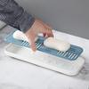 Sink Soap Rack Kitchen Storage Trays Home Organizer Sponge Holder Cup Tableware Drain Tray Dish Washing Scrubber