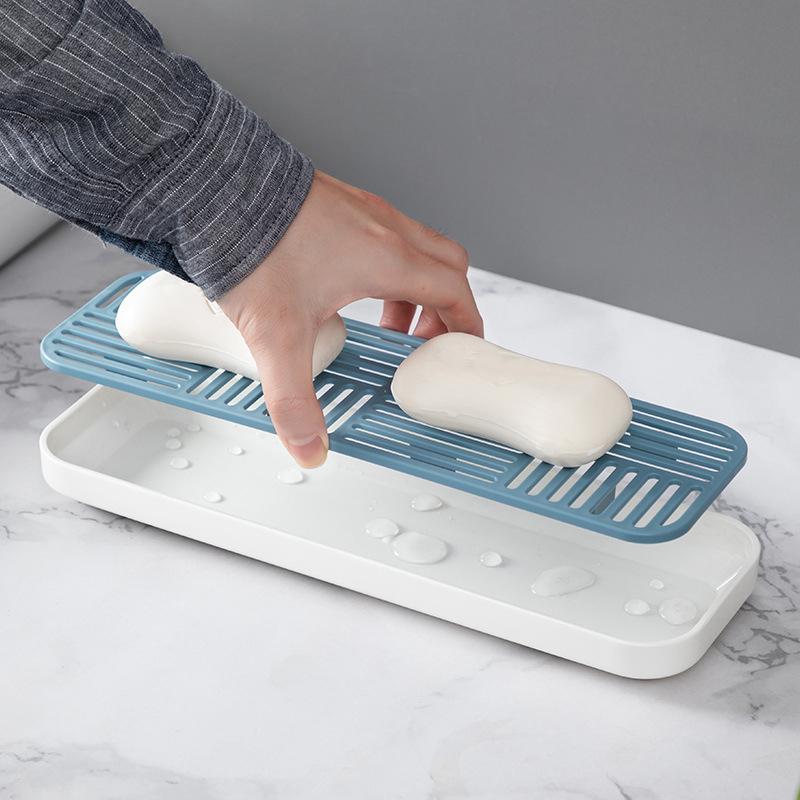 Sink Soap Rack Kitchen Storage Trays Home Organizer Sponge Holder Cup Tableware Drain Tray Dish Washing Scrubber