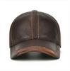Northwood Genuine Leather Baseball Cap Men Warm Winter Snapback Caps Hip Hop Trucker Hats