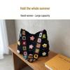 Sunflower Yarn DIY Kit: Large Capacity Knitted Shoulder Bag for Women, Fresh Seaside Vacation Style 2026