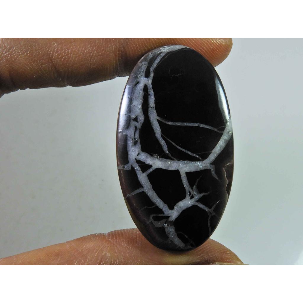 50 Карат Натуральный Септарий Гранат Овальный Кристалл Кабошон Свободный Драгоценный Камень 23X41ММ SK-2336