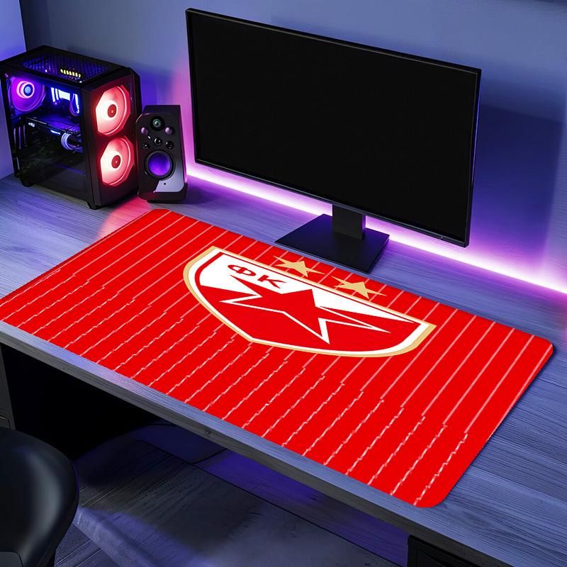Red Star logo Mouse Pad - Non-Slip Rubber Base, Smooth Surface for Work,Gaming,Office,And Home Use, Desk Mouse Pad