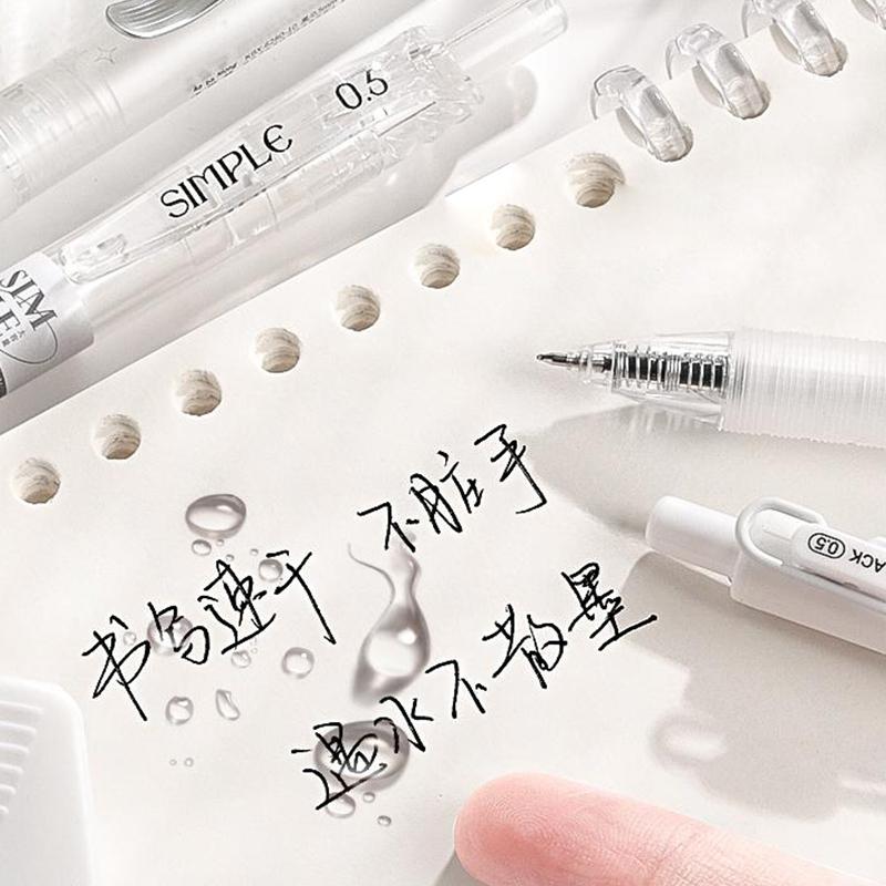 Набор из 5 гелевых ручек Simplicity Fashion, однотонные, милые, быстросохнущие, нейтральные ручки, прекрасные канцелярские принадлежности для школьников и студентов