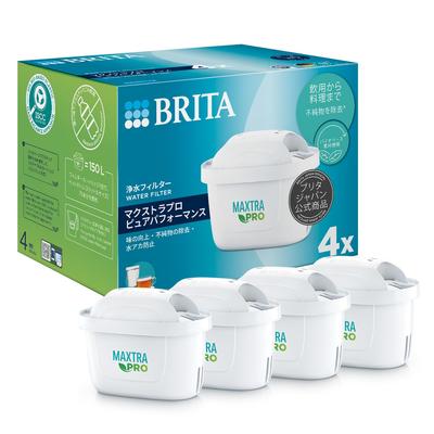 Сменные картриджи для фильтров для воды Brita упаковка MaxtraPro Pure Performance протестированы на полипропилен и полиэтилен белый японский (горшковый тип),