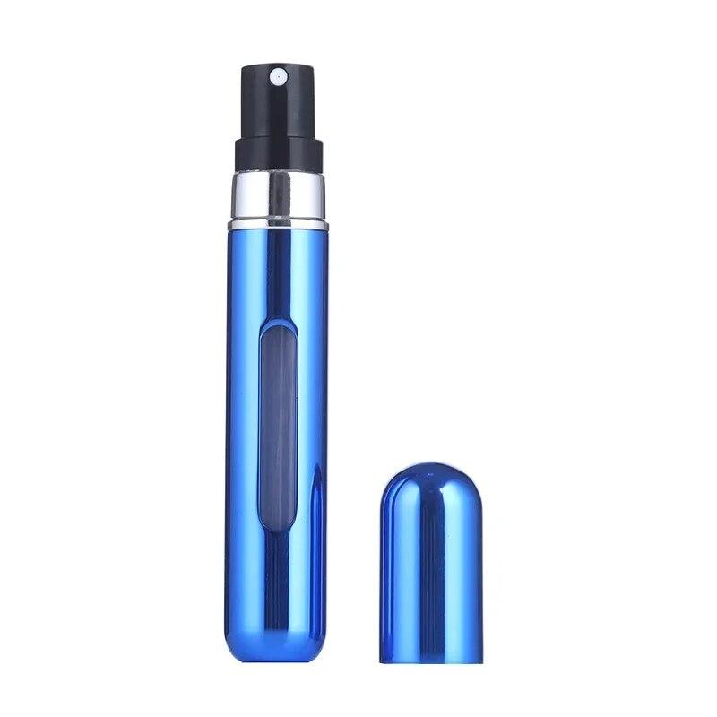 8ML Portable Travel Mini Small Container Aluminum Purse Tester Decant Perfume Roller Bottle Dispensing Tool Refillable Spray 1PC