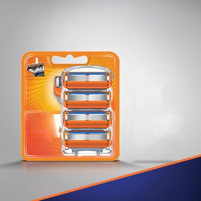 4 шт. лезвия для бритвы Gillettee Fusione для мужчин, острый триммер, опасная бритва, ручная пятислойная бритва