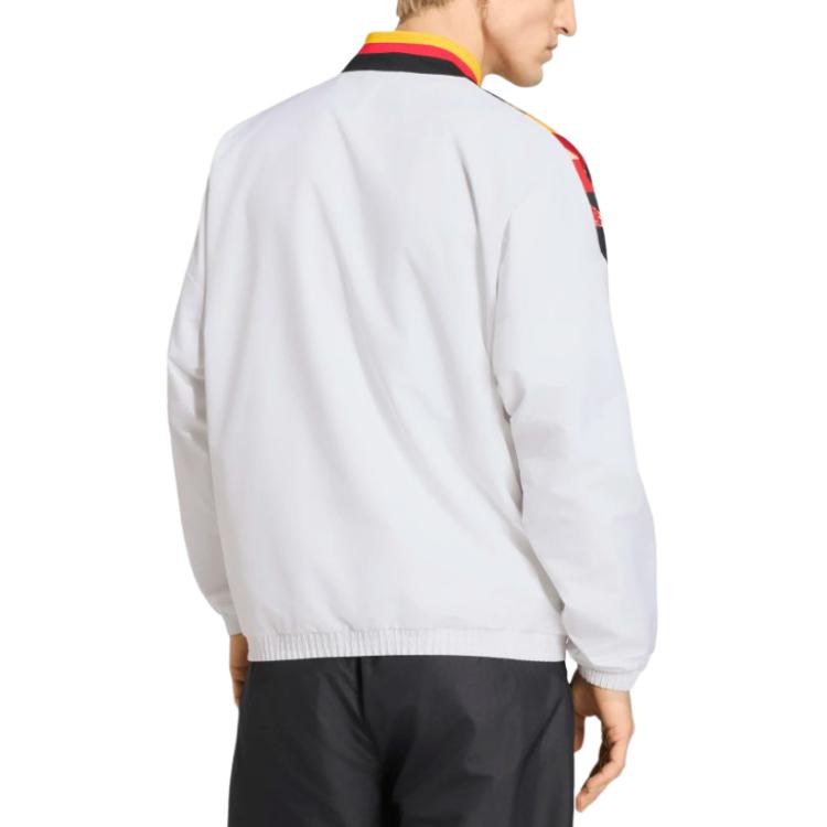 adidas Мужская куртка с длинным рукавом и молнией с логотипом Dfb 94 JW8809