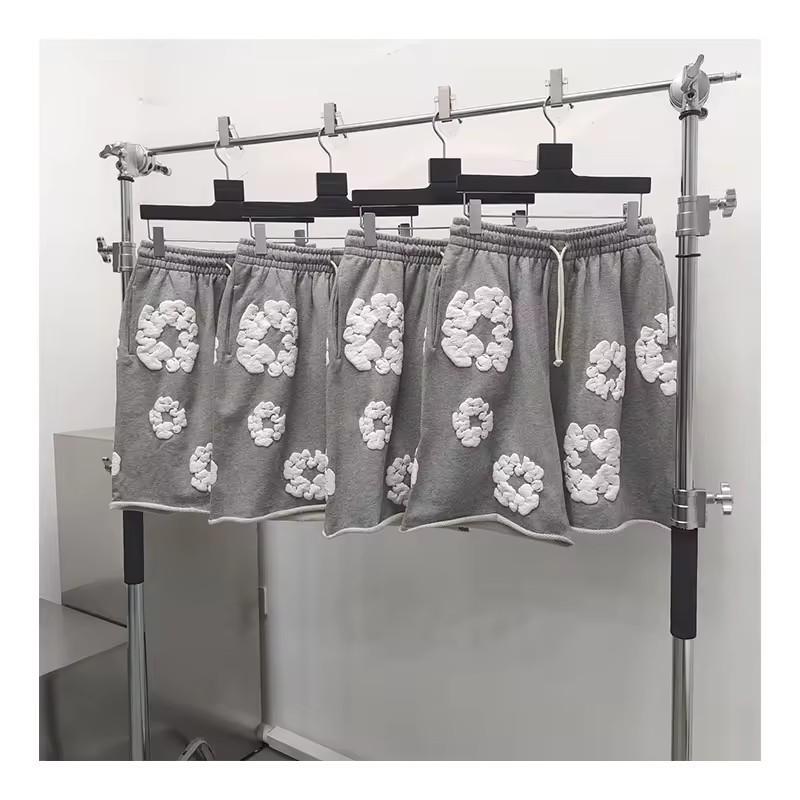 DENIM TEARS Высококачественные европейские и американские модные свободные шорты из вспененного материала в стиле хип-хоп.