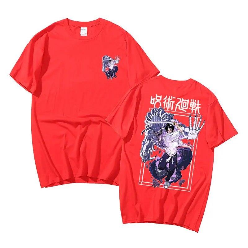Anime Jujutsu Kaisen Yuta Okkotsu Graphic T-shirts Male Vintage Tshirt Short Sleeve Unisex Women Unisexga Cartoon Oversized T Shirt