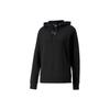 Puma Sports Lifestyle Series Solid Color Casual Vintage Hoodie Long Sleeve Sweatshirt Women Hoodies Black 673417-01