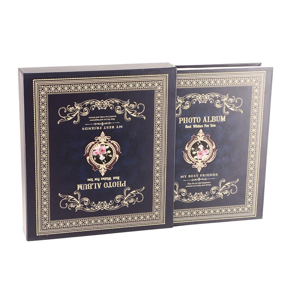 6 и 4 Фотоальбом на 500 фотографий, смешанный тип вставки, картонная обложка, фотоальбомы(Темно-зеленый)