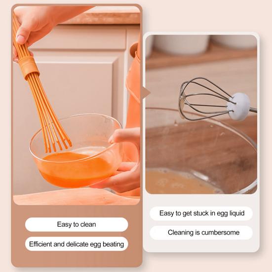 Венчик для яиц с 12 когтями, легко чистится, удобная ручка, многофункциональный ручной миксер для яиц, мешалка