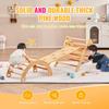 Pikler Triangle Set 5in1 Montessori Climbing Toys for Toddlers Large Wood