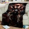 Horror Gothic Skull Ghost Cartoon  Blanket,Soft Throw Blanket for Home Bedroom Bed Sofa Picnic Travel Office Cover Blanket Kids