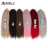 Noble Synthetic Hair Cosplay Water Wave 24Inch Twist Crochet Hair Braid Hair Ombre Blonde Pink Deep Wave Braiding Hair Extension