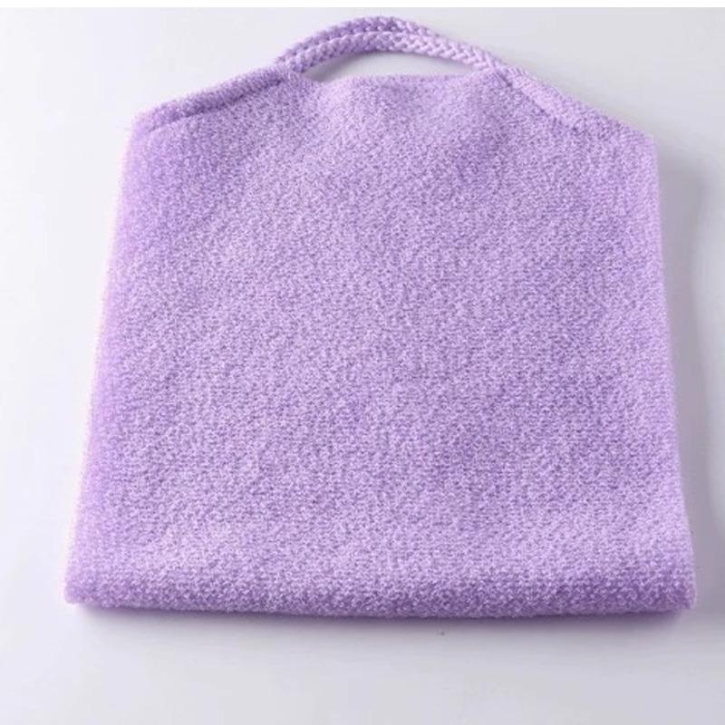 Двусторонняя мочалка для спины для мужчин и женщин - Отшелушивающая длинная лента для удаления грязи и ила