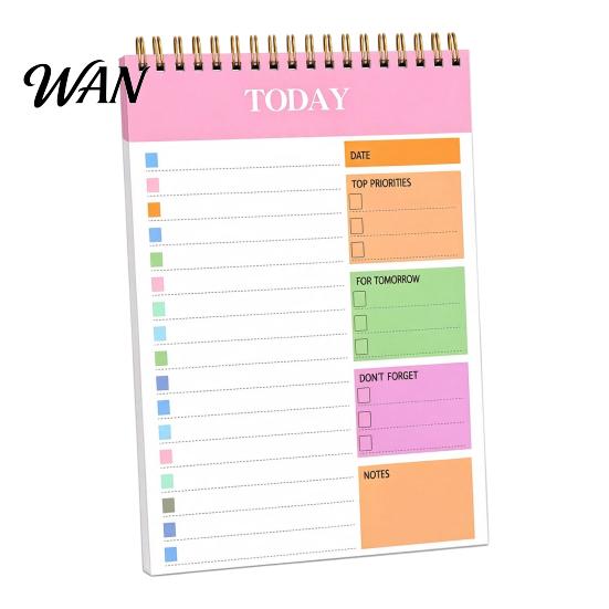 To Do List Notepad Daily Planner Writing Pad, A5 Size To-do Notepad, Productivity Professional Work Planning Tool for Office And Home Time Management