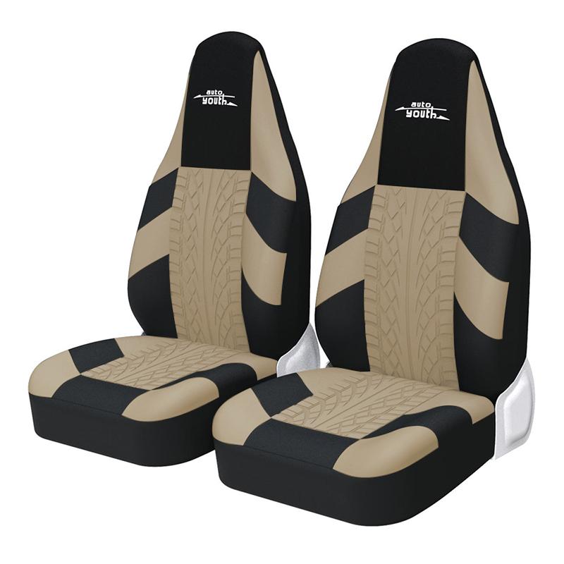 AUTOYOUTH Чехлы на автомобильные сиденья из 2 предметов в виде серых шин для INSIGNIA A (G09) Для ПОЛО (6Р1, 6С1)