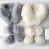 Magnetic Buckle Neck Warmer Solid Color Plush Neck Scarf Fashion Faux Fur Scarf  Outdoor