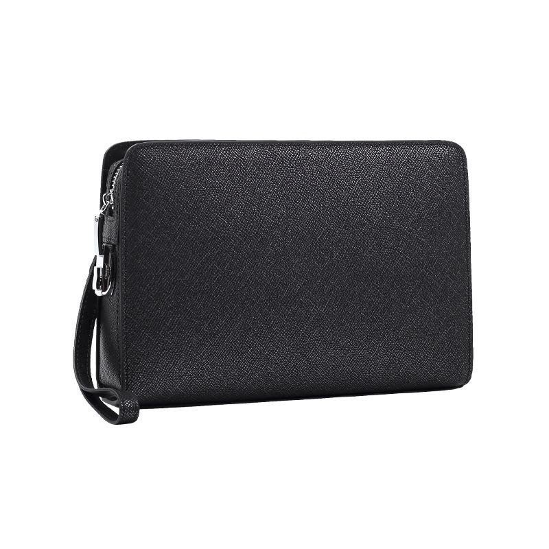 Men's Handbag Genuine Leather Code Lock Premium Touch Clutch Bag Men's Business Large Capacity Men's Clutch Bag