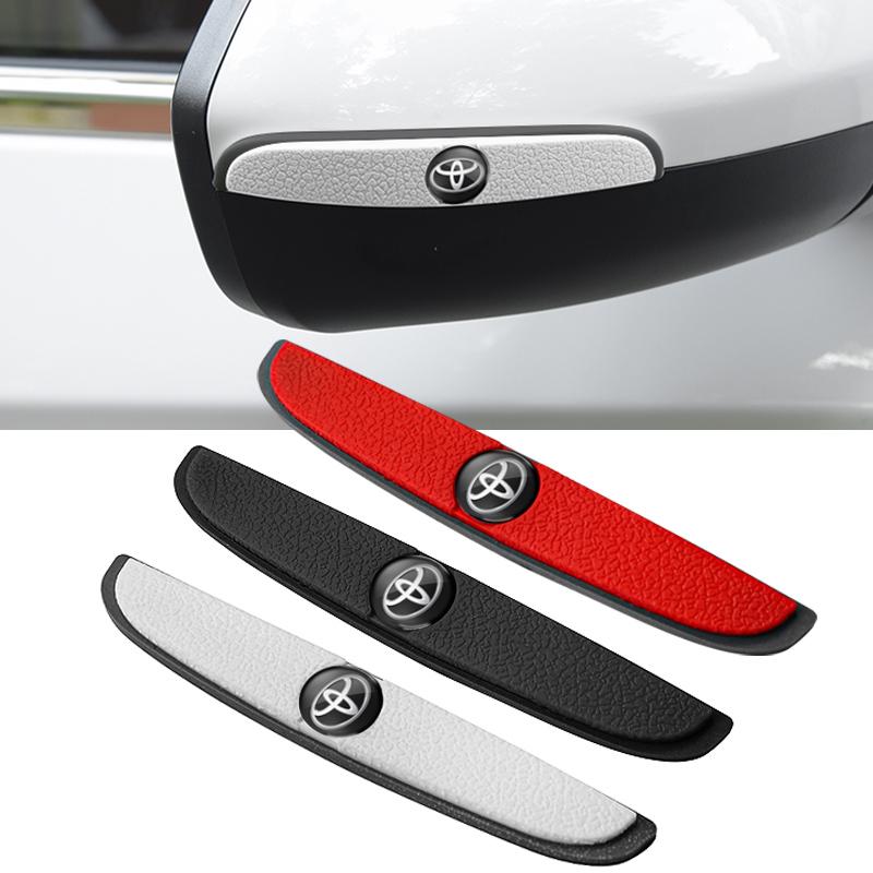 4Pcs Rubber Bumper Strip Car Door Anti-Collision Stickers For Toyota Corolla Yaris Aygo Prius CHR Camry Auris Avensis Land Prado