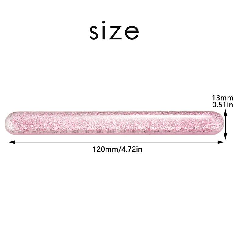 Стеклянная пилочка для ногтей Кристальный баф для ногтей Нано Мини блоки для полировки С портативным чехлом Для натуральных ногтей