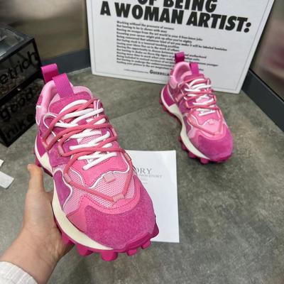 Модные женские дышащие спортивные кроссовки на толстой подошве, повседневные кроссовки для бега, кроссовки-папы на шнуровке, модные новые стили весна и осень