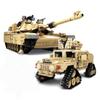 KY10000 2 In 1 Century Military M1A2 Abrams Tank Cannon Deformation Building Blocks Toys for Children Boys Gift