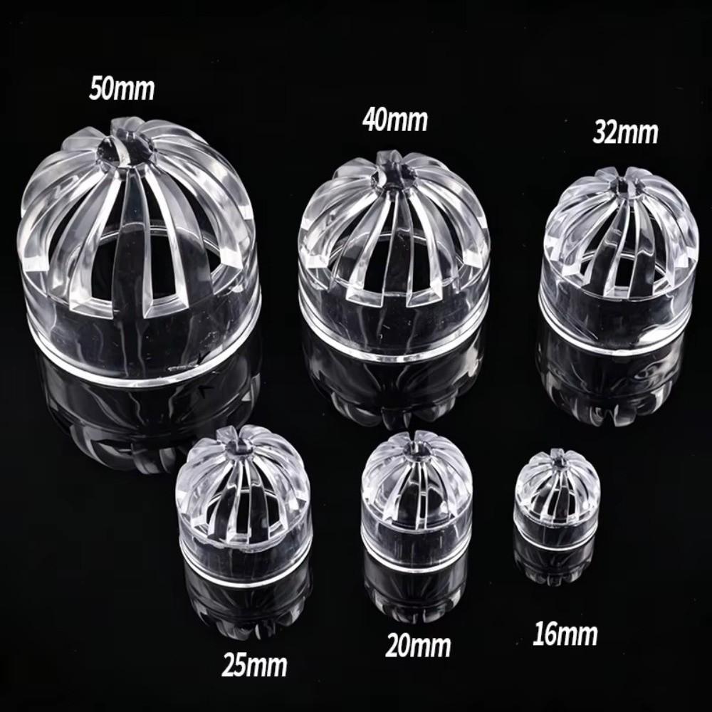 Transparent Aquarium Drain Pipe Cap Breathable Fish Tank Filter Strainer Cap Aquarium Filtration