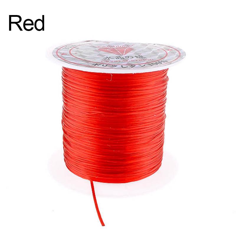 String Elastic Line Filament Transparent Elastic Beaded Elastic Thread DIY Beaded Elastic Thread Bracelet Line Flat Elastic Thread Accessories