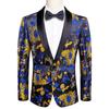 Men's Floral Dress Suit Luxury Embroidered Wedding Blazer Dinner Tuxedo Jacket
