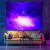 UV Fluorescent Tapestry Starry Sky Print Wall Hanging Art Home Decor